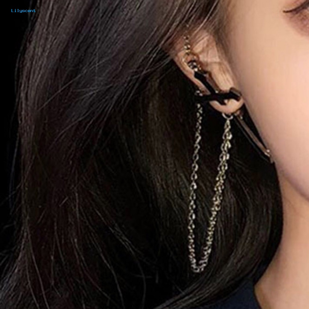 Lilyscent 1Pc Anting Wanita Tidak Alergi Untuk Club Hias Halus Menjuntai Earrings All Match