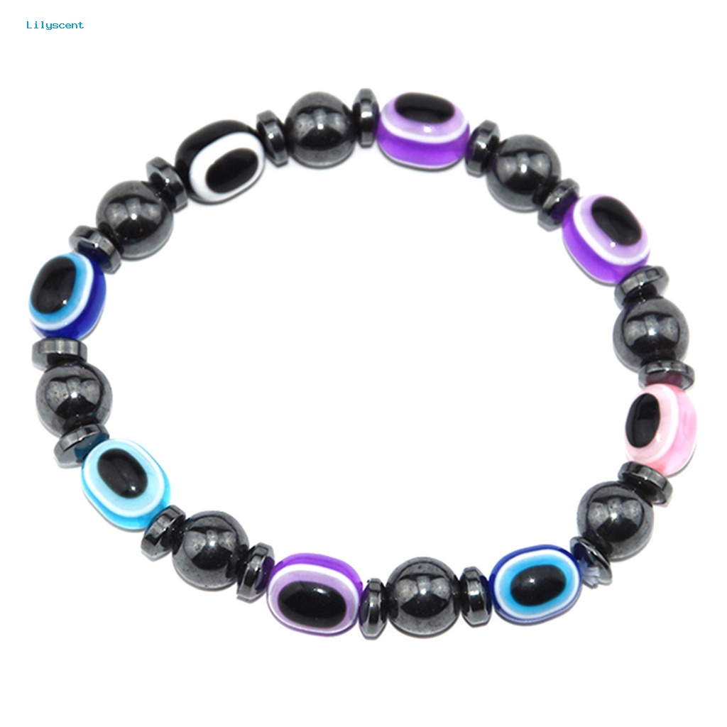 Lilyscent Hematite Stretch Bangle for Club Magnetic Bracelet Magnetik