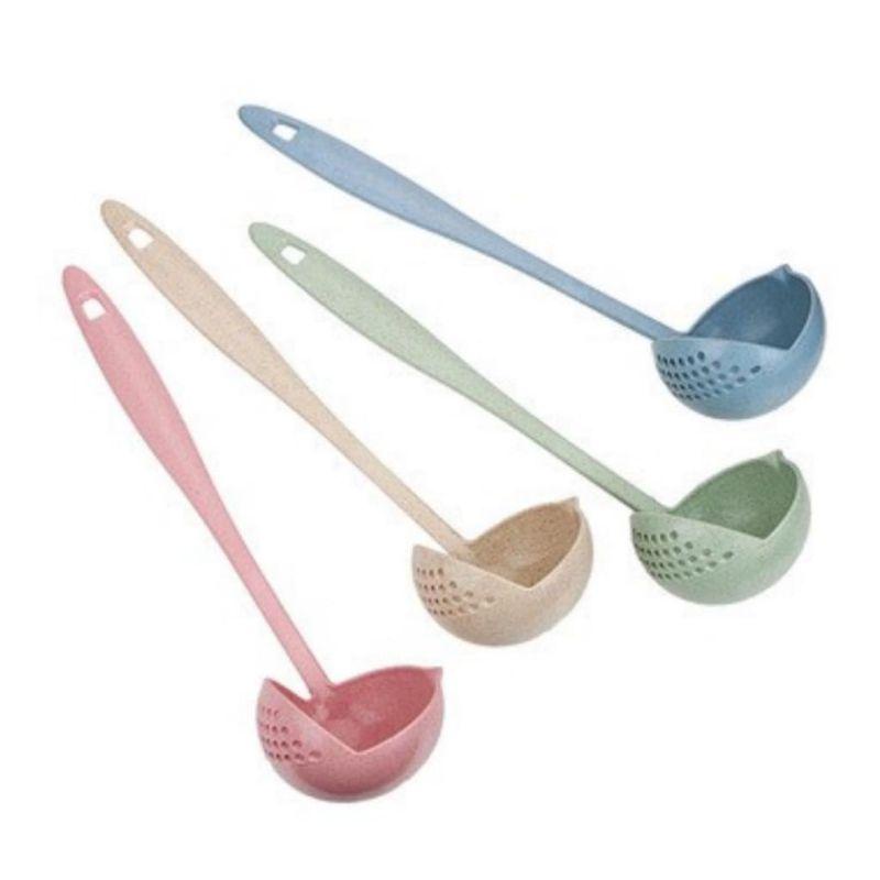 Centong Sayur 2 In 1 Penyaring Kuah Tirisan / Centong Sup Dapur Serbaguna