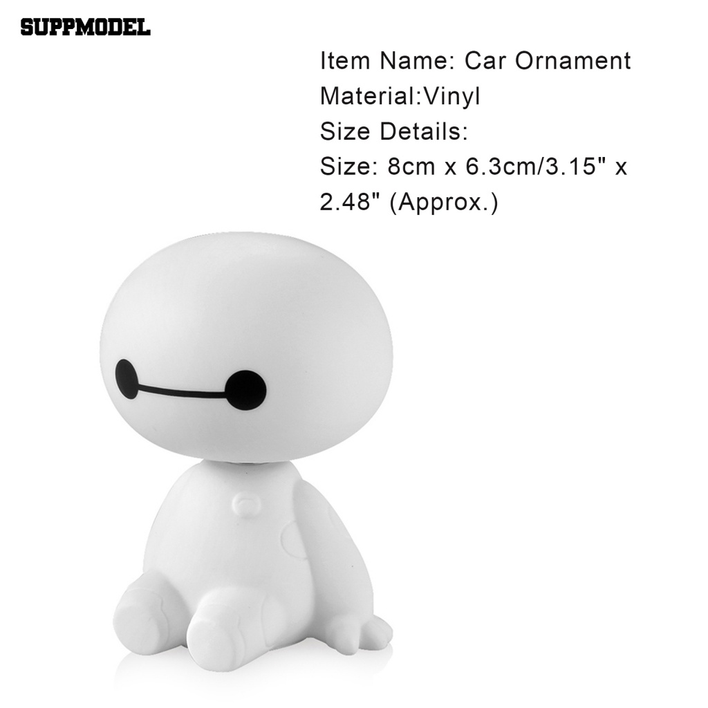 Mainan Model Miniatur suppmodel Untuk Mobil Auto Mainan Baymax Putih Tidak Berbau