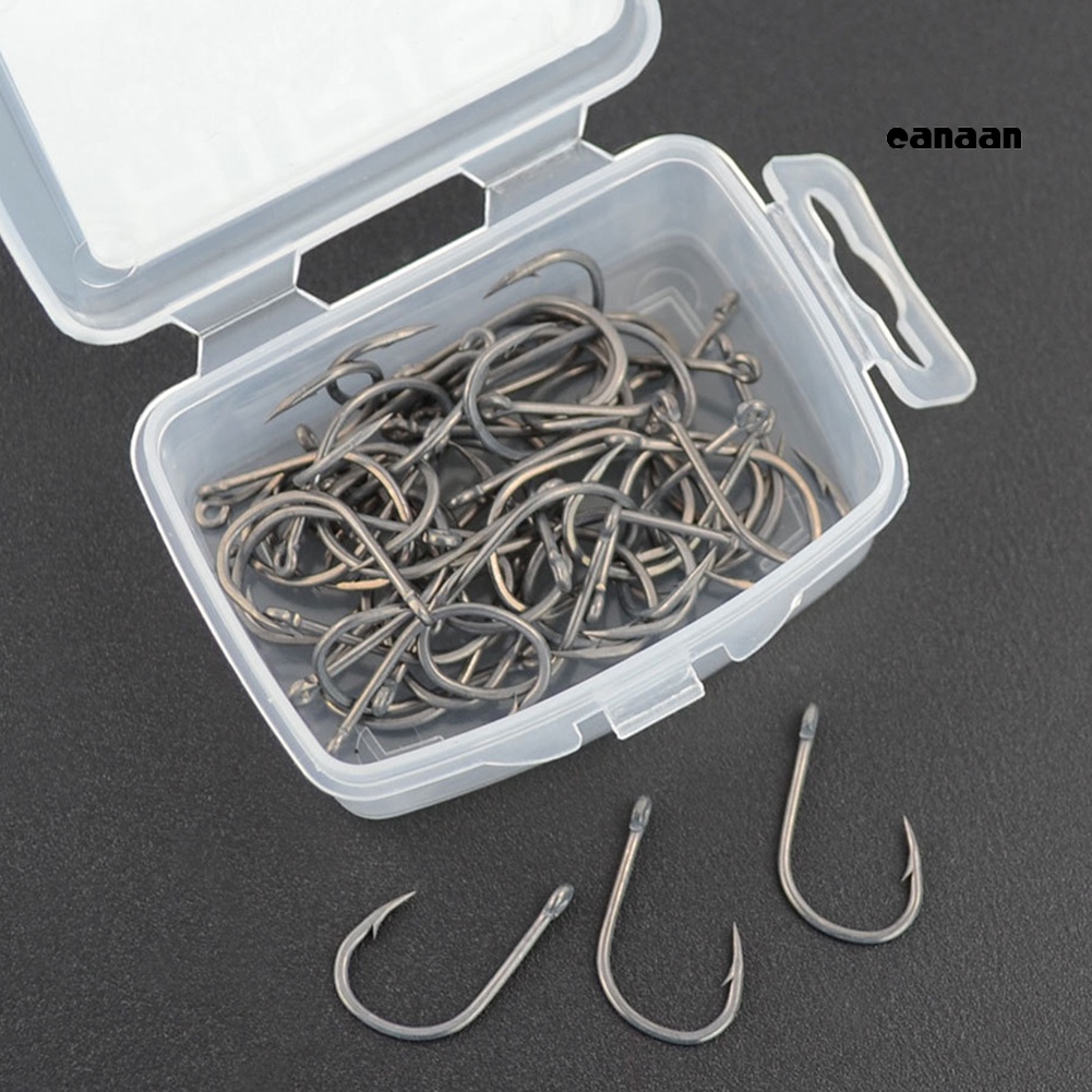 Cnn-100pcs Pengait Ikan Gurame Besi Berduri Cacing Umpan Holder Fishing Tackle Aksesori