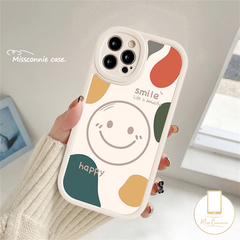 Case Realme C55 C53 C12 C25Y C21Y 10c30 C35 C30s C15 C31 C11 C25s 10 Pro Plus 9i 5 6i 8 5i 7i 6s 6 8i 8Pro C17 GT C3 C20A C21 C20 Simple Happy Smile Silicon Couples Lembut Sarung