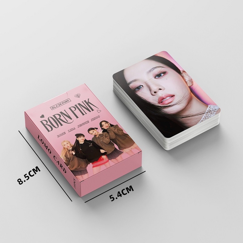 55pcs/box Kpop Blackpink Album BORNPINK Photocards JISOO JENNIE LISA SUGA V JIN Karakter Foto Koleksi LOMO Card Set Blackpink