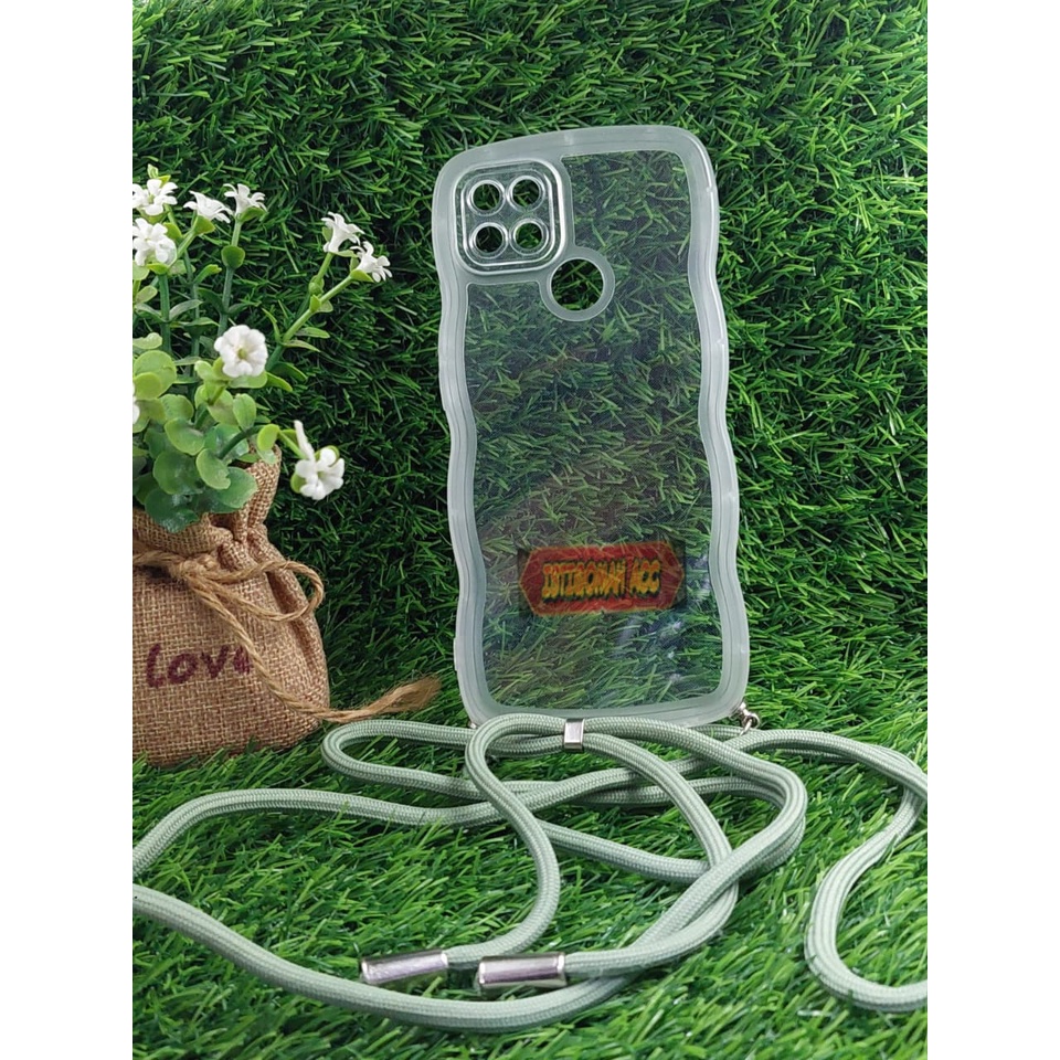 CASING GELOMBANG BENING+TALI BERWARNA ( OPPO A15/A15S ) CASE KELUARAN TERBARU 2023 - ISTIQOMAH ACC