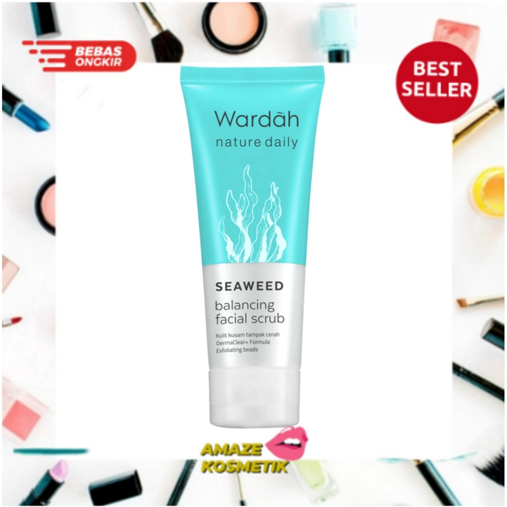 WARDAH Nature Daily Seaweed Balancing 60ml - Facial Scrub