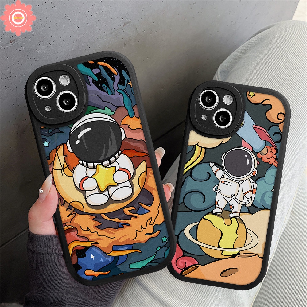 Kartun Astronot NASA Space Case Oppo A17 A16K A9 A5 A16E A57 A15 A53 A5s A3S A95 A16 A76 A96 A55 A1K A7 A54 A77s A12 A74 A17K A92 Reno 7Z 7 5Z 8 5F A31 Soft Tpu Belakang Sarung