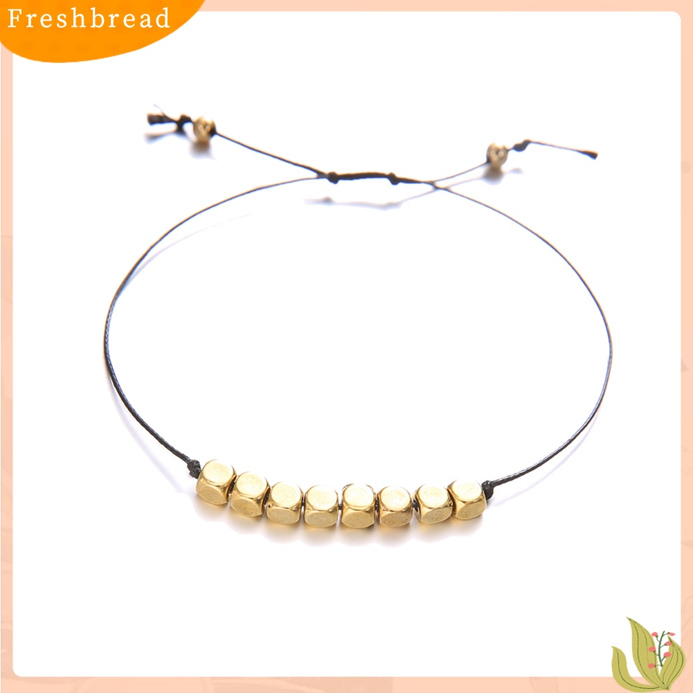 &lt; Freshbread &gt; 2Pcs/Set Bohemian Wanita Berongga Lingkaran Pesona Tali Gelang Bangle Perhiasan Hadiah