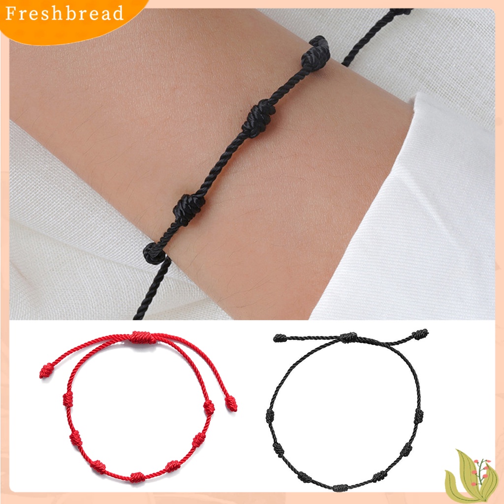 &lt; Freshbread &gt; 7simpul Tali Kuat Unisex Gelang Klasik Adjustable Beruntung Braided Bracelet Perhiasan Aksesoris