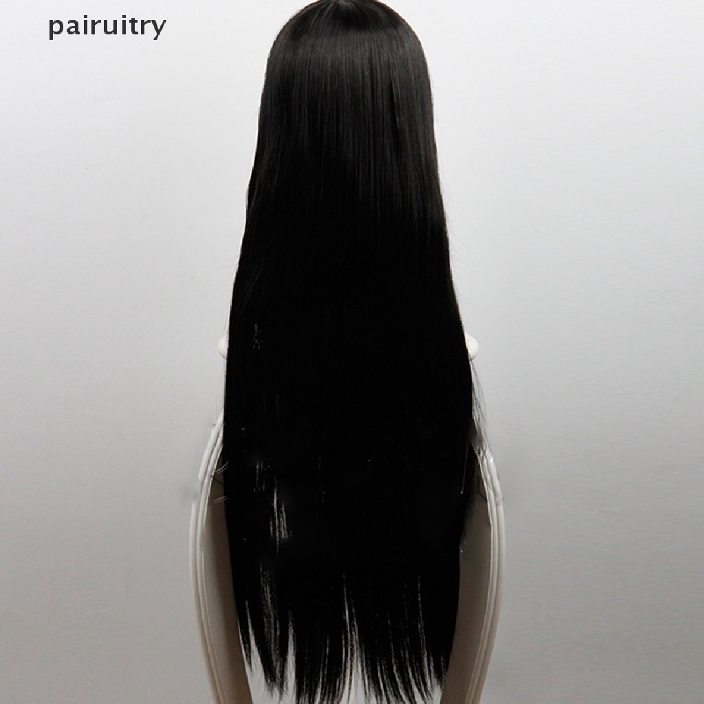 Prt Anime Karakter Kartun Jabami Yumeko Hitam Wig Lurus Panjang Cosplay Pesta PRT