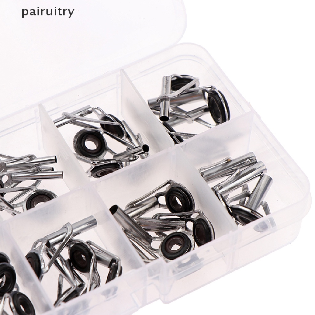 Prt 50pcs/Box Ukuran1-10# Set Kit Reparasi Tip Guide Joran Pancing DIY Mata Rings Tackle PRT