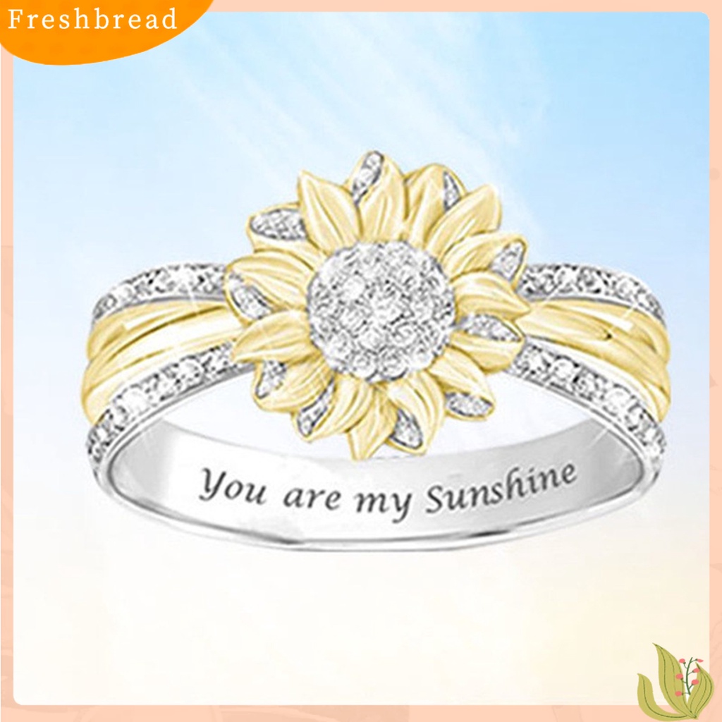 &lt; Freshbread &gt; Women Ring Indah Nice-looking Wanita Portabel Indah Cinta Hati Rose Ring Untuk Pernikahan