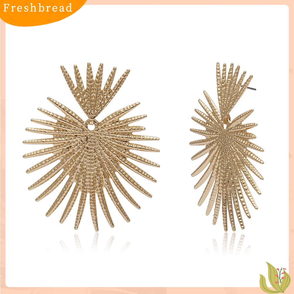 &lt; Freshbread &gt; Vintage Wanita Hati Bentuk Kipas Telinga Stud Anting Pernyataan Pesta Perhiasan Hadiah