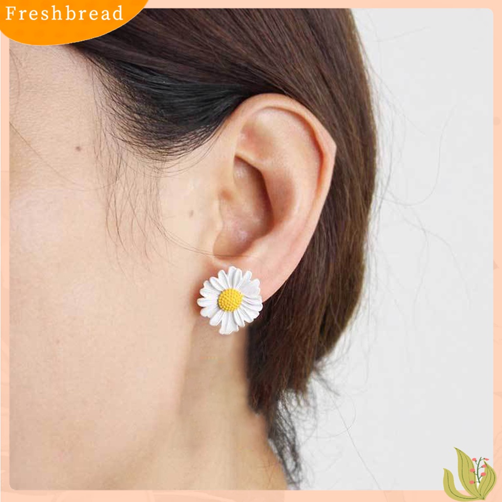 &lt; Freshbread &gt; 8per6pasang Wanita Ear Studs Set Warna Kontras Bunga Berbeda Anti Alergi Tidak Iritasi Tanaman Hias Bentuk Hidup Rose Stud Earrings Set Hadiah