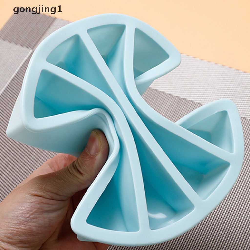 Ggg 1Pc 4kisi Strip Panjang Silikon Es Batu Square Tray Mold DIY Cube Ice Mold ID