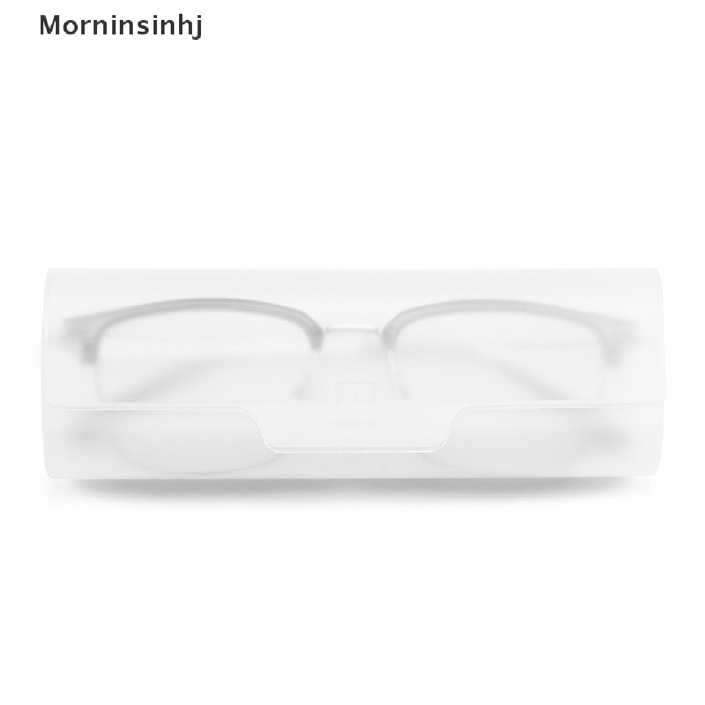 Mornin Frosted Plastic Transparant Glasses Case Simple Ringan Sunglasse Case Kotak Penyimpanan Light Hard Plastic Box id