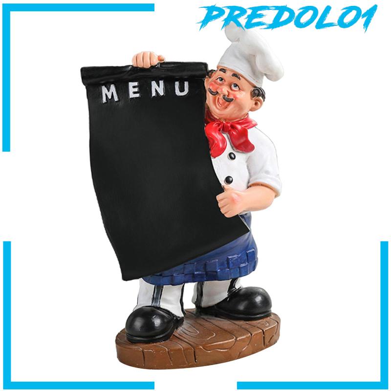 [Predolo1] Patung Koki Ornamen Patung Koki Resin Hias Untuk Restoran
