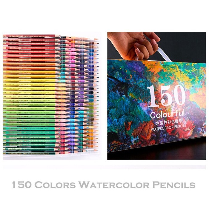 

Terlaris Water Soluble Color Brutfuner Painting Water Pencils Color Set 150Pcwa
