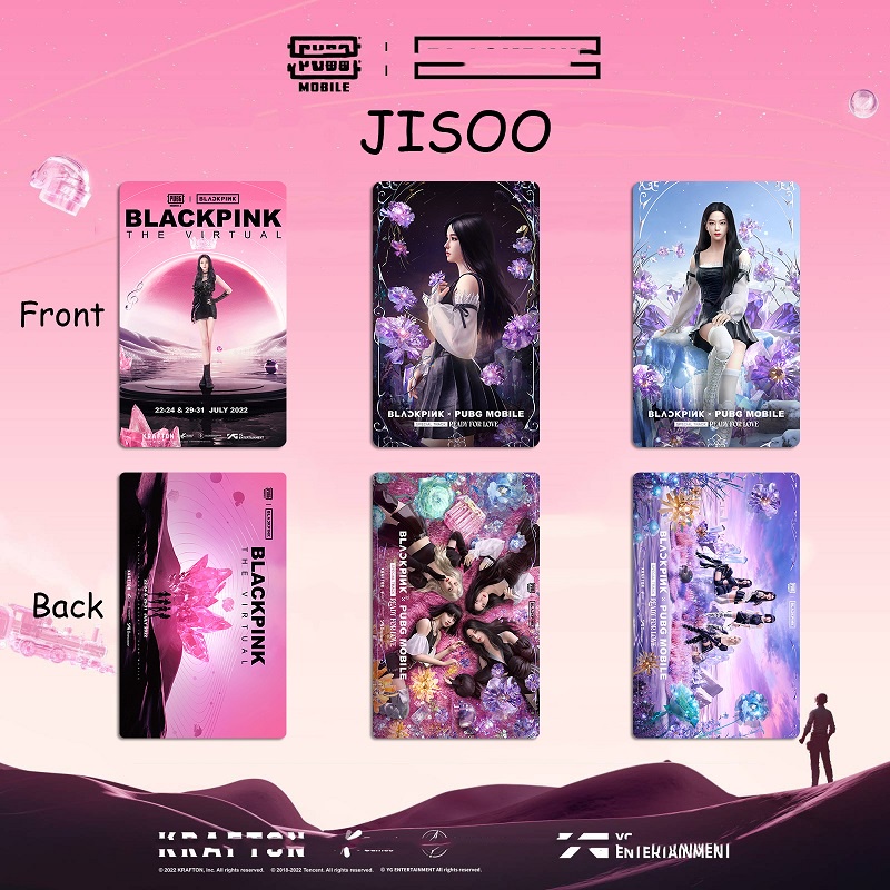 4pcs/set Kpop Blackpink Postcards Venom JENNIE Kartu Lomo LISA Rose Jisoo Game Album Foto Untuk Fans Collections Blackpink