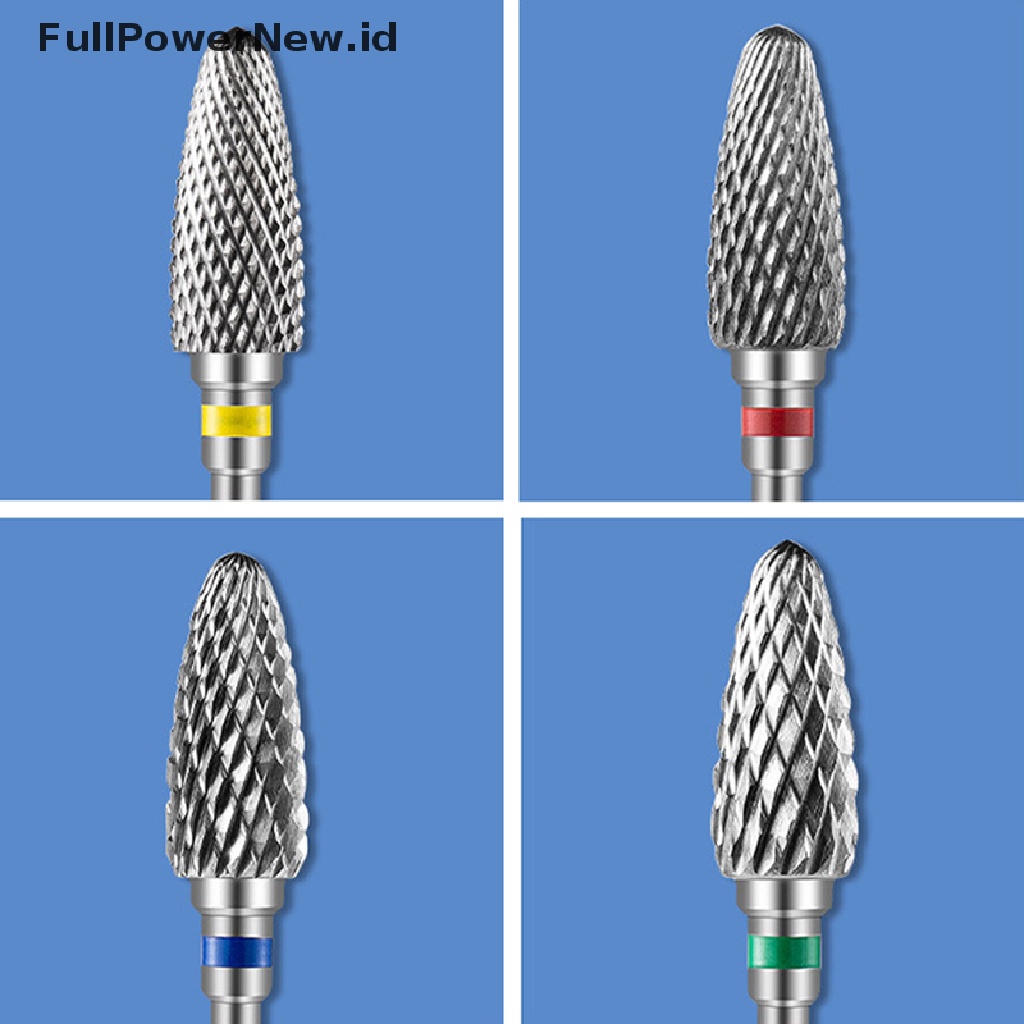 Power Carbide Tungsten Nail Drill Bit Manicure Drill Untuk Milling Cutter Kikir Kuku ID