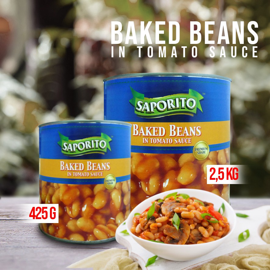 Saporito Baked Beans in Tomato Sauce 420 gr - Kacang Saus Tomat