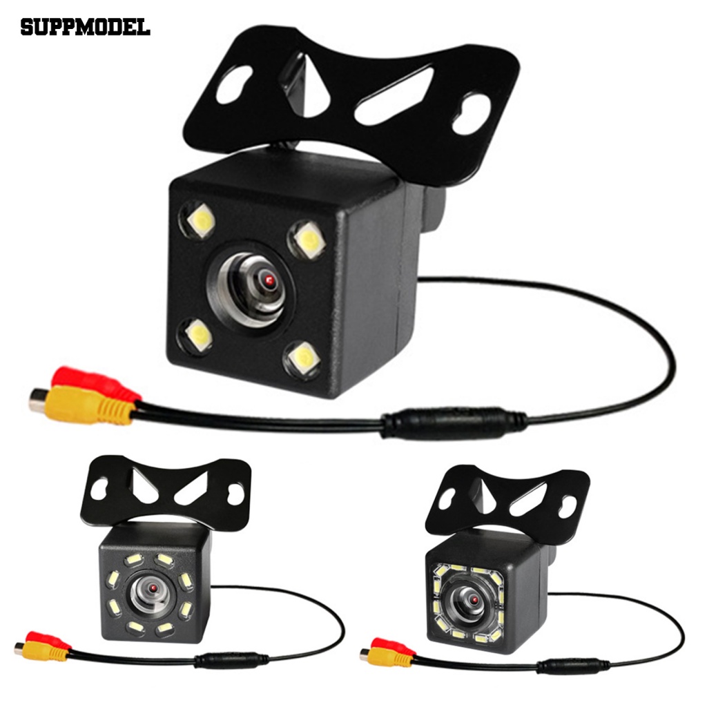 Suppmodel 1set Kamera Cadangan Mobil Handal Aksesoris Mobil Good Night Vision Car Backup Camera 4per8 /12 Lampu LED