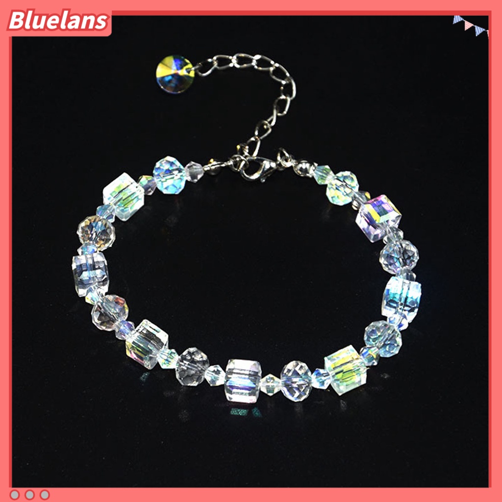 {In Stock} Adjustable Extension Chain Mom Bracelet Buckle Closure Cubic Clear Gelang Kristal Imitasi Menawan Hadiah