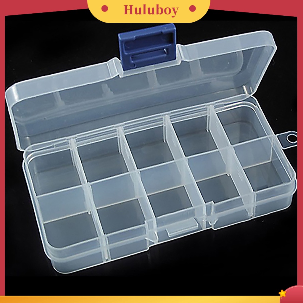 {In Stock} Wadah Penyimpanan Case Tips Nail Art Bahan Plastik Tahan Lama Transparan Untuk Anting