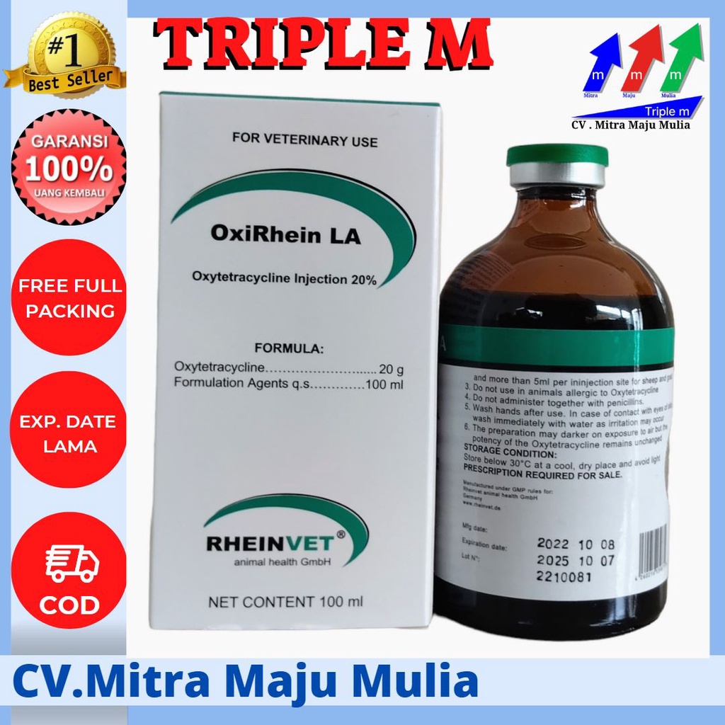 Oxirhein LA 100 ml SEPERTI LIMOXIN 200 LA