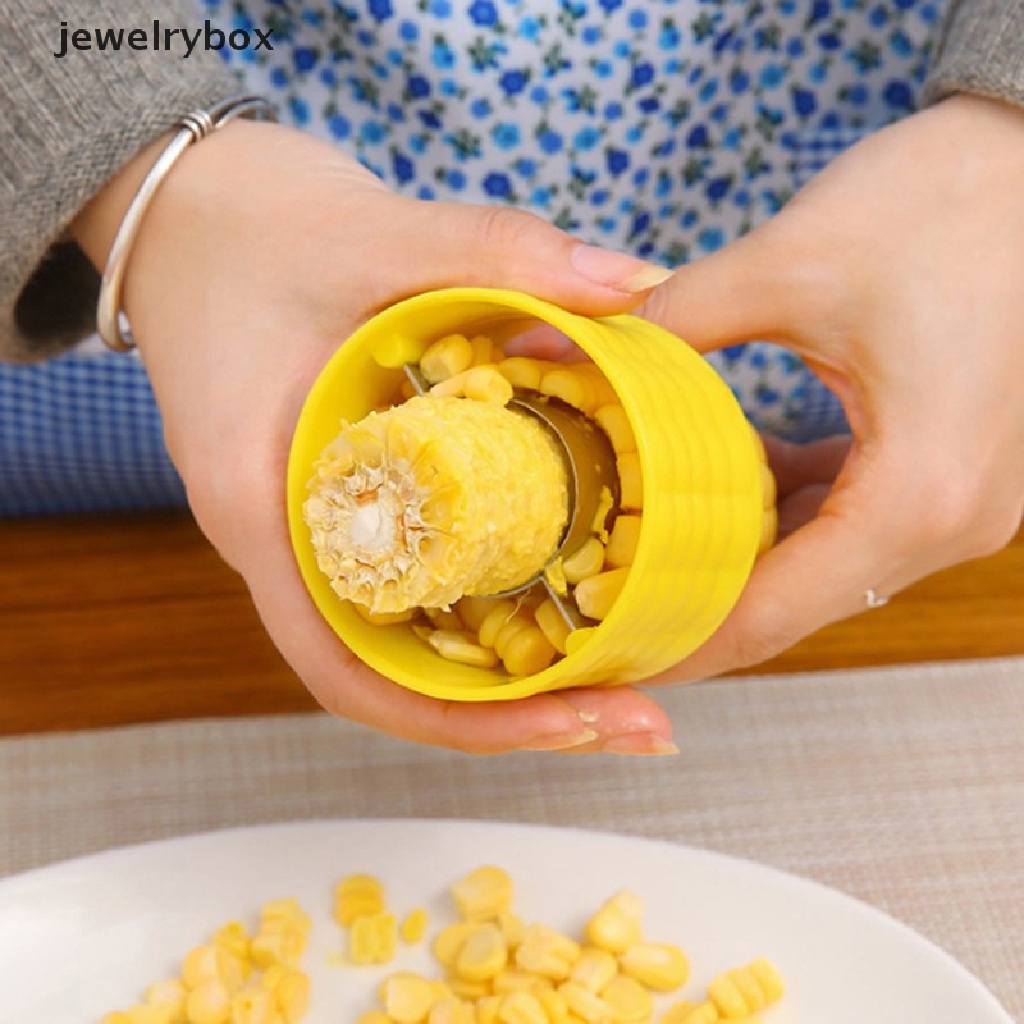 [jewelrybox] Pengupas Pengupas Jagung Dapur Cob Cutter Perontok Corn Stripper Buah Cob Remover Butik