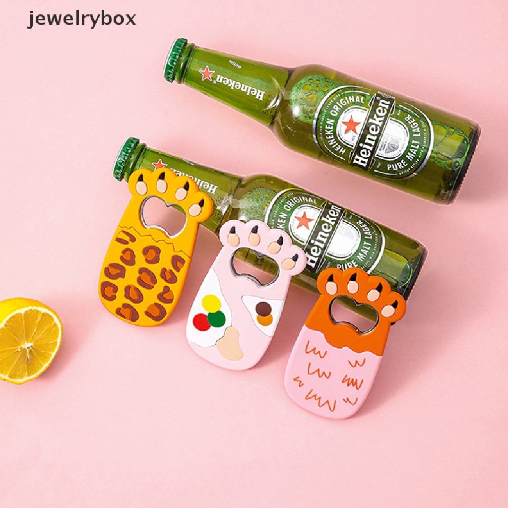 [jewelrybox] Cartoon Cats Paw Wine Bottle Opener Pembuka Botol Bir Kaki Kucing Gemuk Magnet Kulkas Stiker Kulkas Lucu Magnet Kulkas Beer Opener Butik