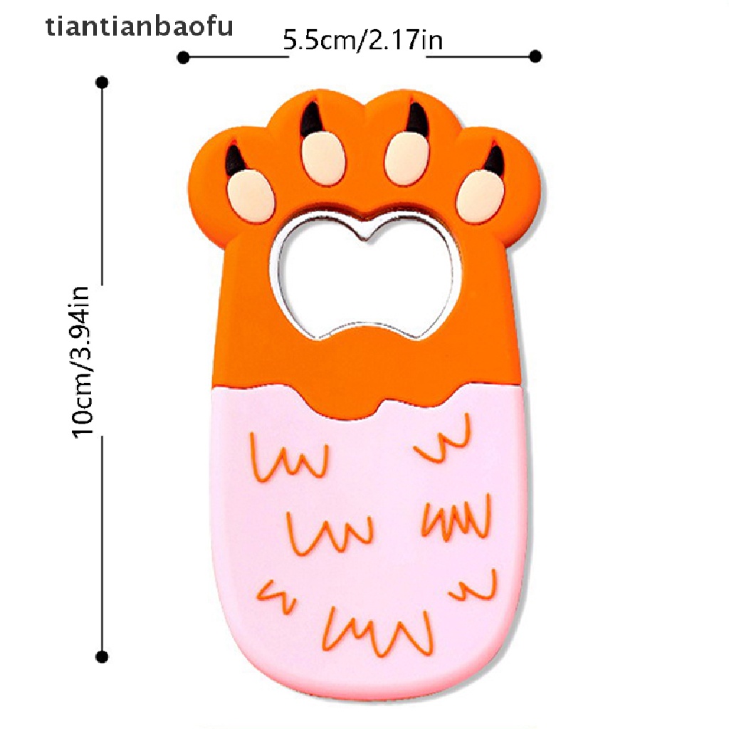 [tiantianbaofu] Kartun Cats Paw Wine Bottle Opener Pembuka Botol Bir Kaki Kucing Gemuk Magnet Kulkas Stiker Kulkas Lucu Magnet Kulkas Beer Opener Butik