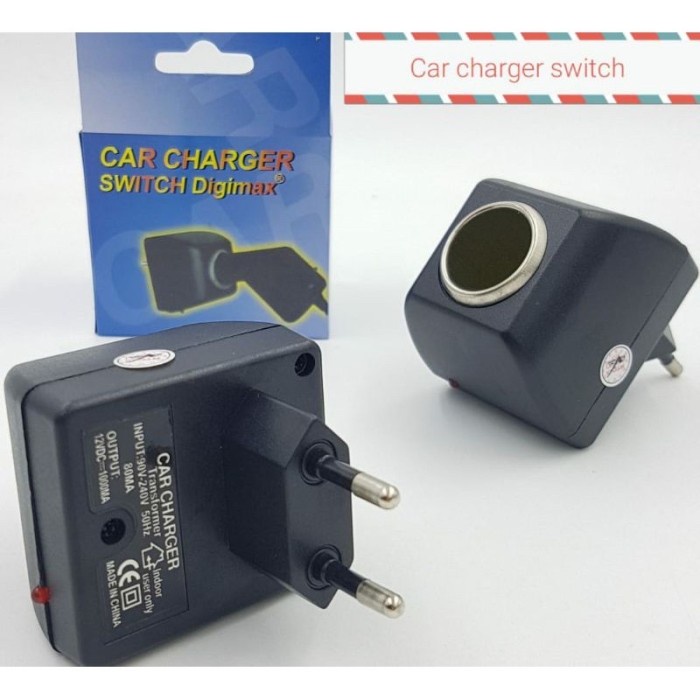 AC DC Car Charger Switch - Alat Tes Test Saver Sambung Charger