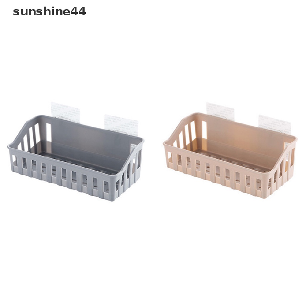 Sunshine Rak Kamar Mandi Organizer Toilet Perekat Shampoo Gel Storage Basket Shower Rack ID