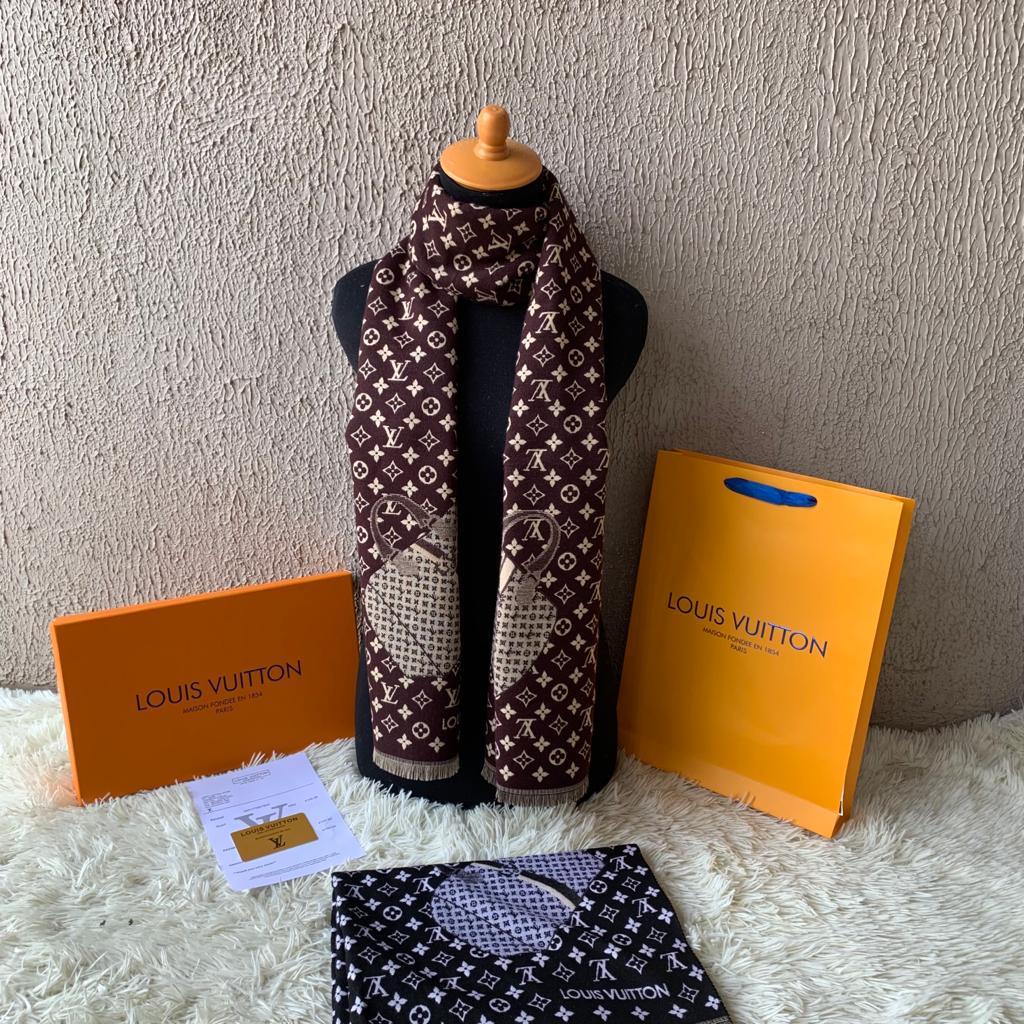 LUXY LX4058 SELENDANG WANITA SCARF / SYAL BRANDED FULL SET LENGKAP PAPERBAG + BOX + FAKEBILL IMPORT QUALITY KUALITAS PLATINUM 1:1