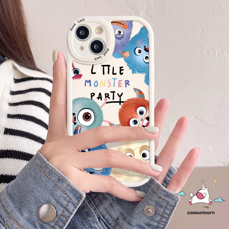 Casing Imut Untuk Samsung A50 A14 A13 A04 A12 A02s A73 A32 A03 A51 A23 A50s A33 A30s A20 A72 A10s A21s A53 A52s A11 A20s A71 A22 A31 A52 A03s Kartun Monster Kecil Lembut Tpu Cover