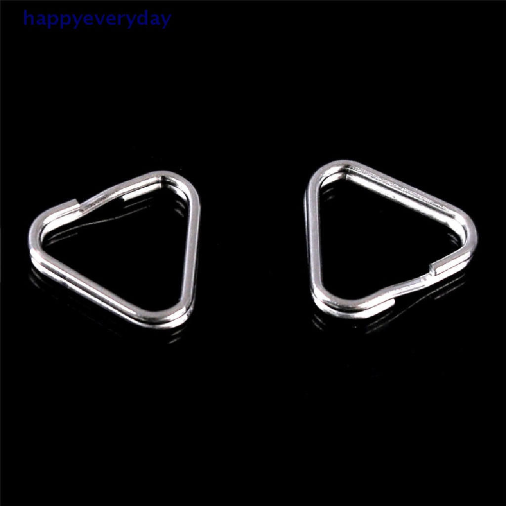 [happy] 4pcs Pengganti Chrome Finish Split Ring Tali Kamera Segitiga Rings Hook [ID]
