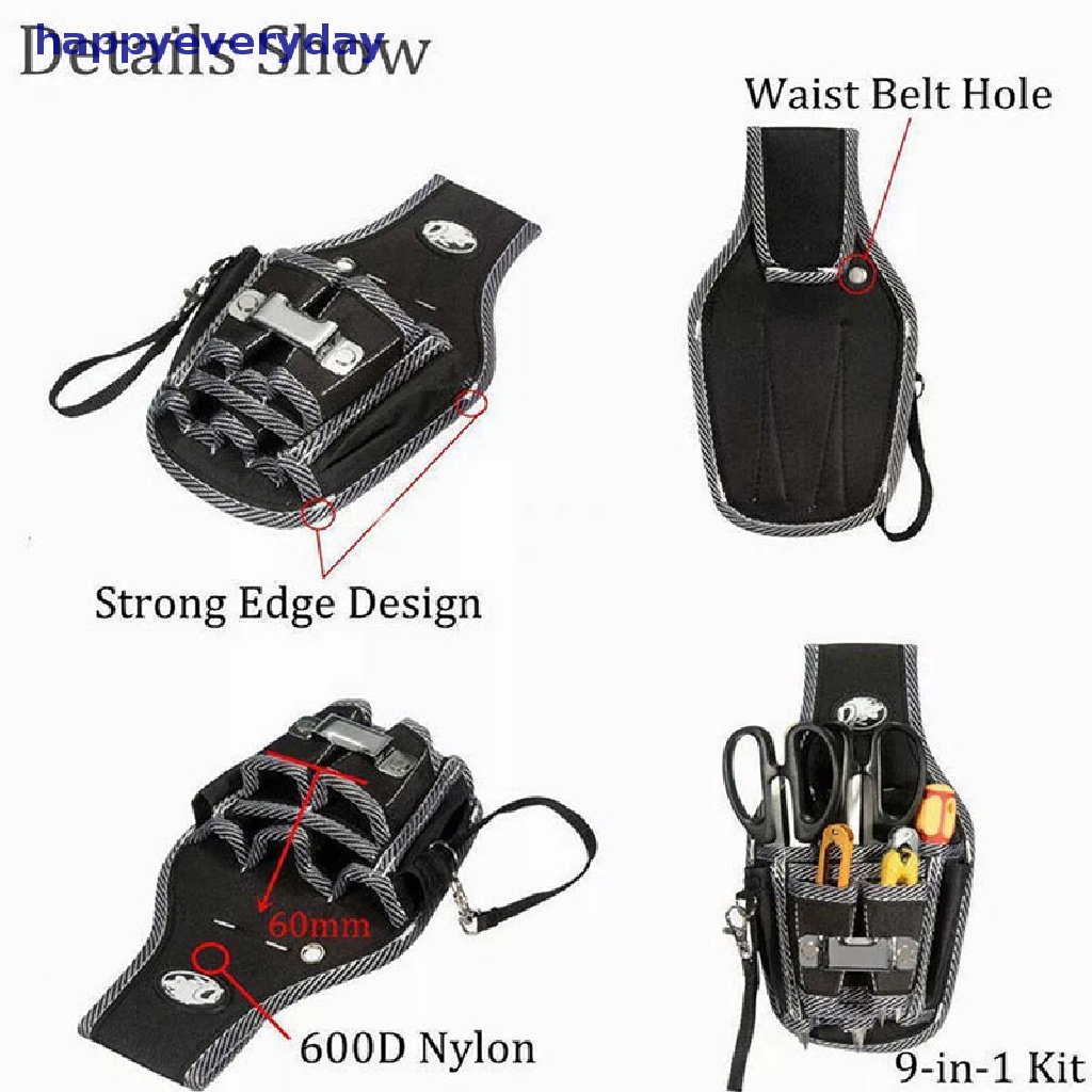 [happy] Electrician Waist Pocket Tool Belt Kantong Tas Obeng Kit Holder Case Cal  [ID] Baju Kaos Distro Pria Wanita Lengan Panjang [ID]