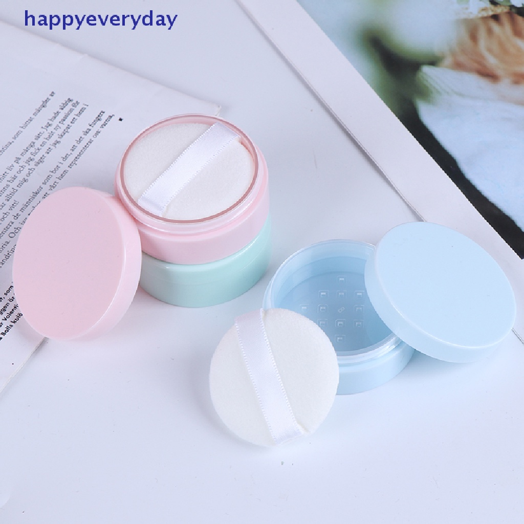 [happy] 50g Pot Kosong Longgar Dengan Saringan Kosmetik Makeup Jar Wadah Travel [ID]