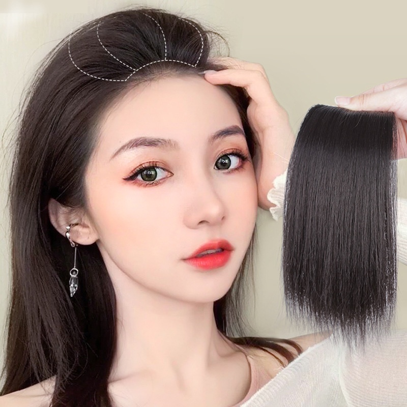 Wig Hair Pad Hair Pads Root Wig Patch Rambut Banget Rambut Tak Terlihat Berbulu Rambut Rontok Satu Potong Rambut