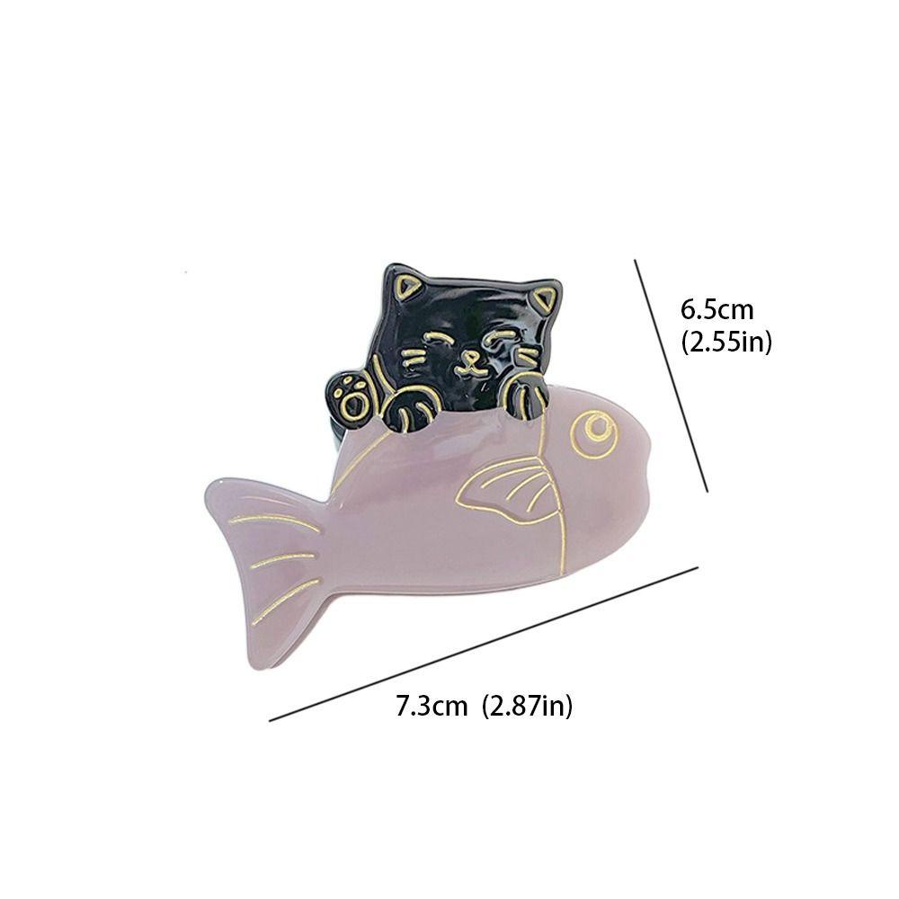 Agustina Asetat Rambut Cakar Pesta Elegan Hiasan Kepala Ins Hewan Gaya Jepang Hairgrips Besar Jepit Rambut Fashion Hiasan Kepala Ponytail Holder Korea Hiu Klip