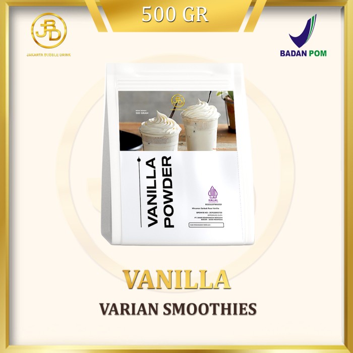 

✨NEW✨ -Bubuk Minuman Premium Vanilla 1Kg || Jakarta Bubble Drink - 500 gram- 2.2.23