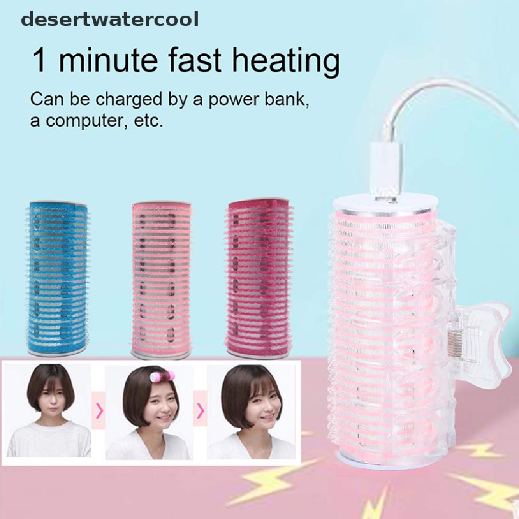 Deid USB Electric Hair Roller Poni Curling Alat Styling Rambut Hairdressing Roller Martijn