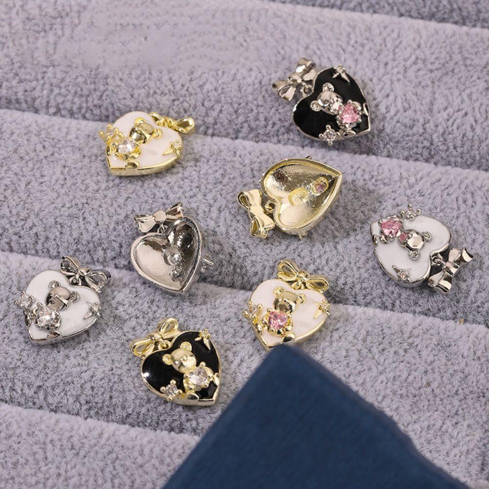 Mxbeauty Aksesoris Kuku 3D Cinta Rhinestones Manicure Dekorasi Hiasan Kuku