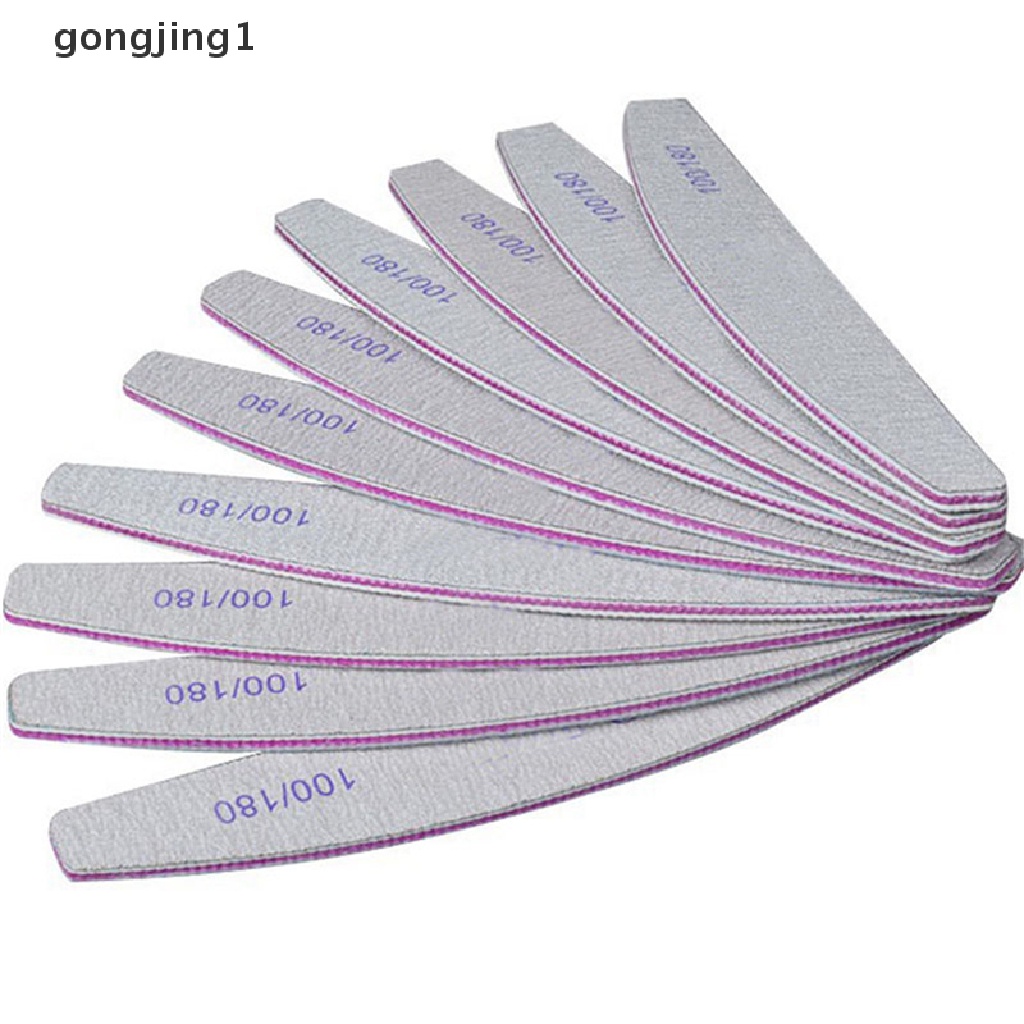 Ggg 1/5PCS Nail Art Sanding Files Blok Buffer Manicure Pedicure Alat UV Gel ID