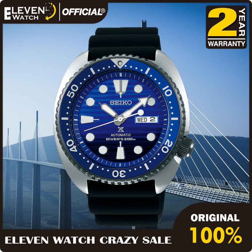 [Promo] Jam Tangan Pria Seiko SRPC91K1 Prospex Turtle Save The Ocean Automatic Original Garansi 2 Ta