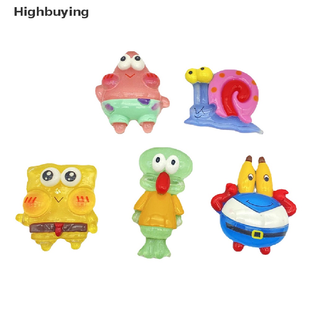 Hbid 1Pcs Fluorescence Mini Kartun Resin Mainan DIY Handmade Perhiasan Aksesoris Miniatur Dekorasi Lucu Ornamen Hadiah Glory