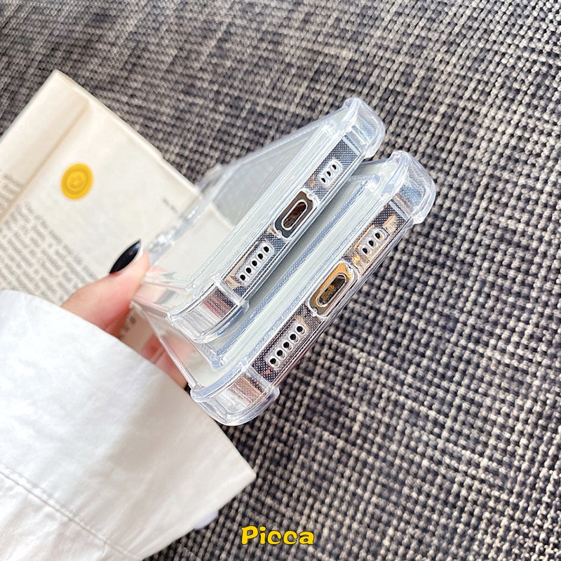 Tas Kartu Kartun Mickey Minnie Case Realme C21Y 9i 5 6i 5i 5s C31 C25 C25Y C12 C35 C30 C25s C20A C11 C1 C3 Realme 10 Pro 5G Narzo 30A 20 C20 Bening Slot Dompet Soft Couple Cover