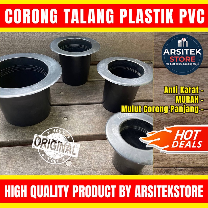 Corong Talang PVC 4 Inch Corong Talang Plastik Hitam