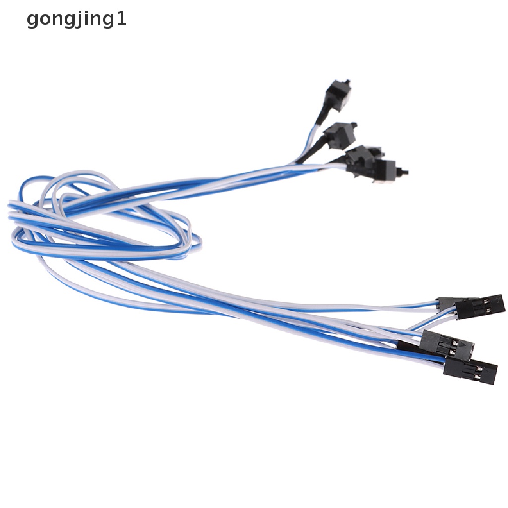 Ggg 5Pcs Pengganti Motherboard Komputer On Off Reset Tombol Switch Kabel Power ID