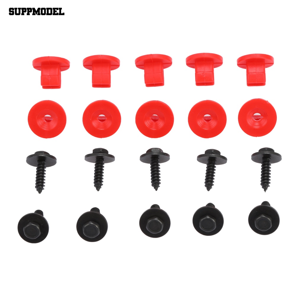 Suppmodel 20Pcs Merah Klip Penutup Undertray Mesin Mobil Anti Gores Undertray Cover Clip Standar Untuk Ford